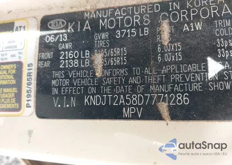 2013 Kia Soul from USA, damaged, VIN KNDJT2A58D7771286